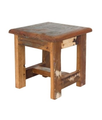 Signes Grimalt By SIGRIS - Taburete Marrón de Madera | Mesa auxiliar Mesa Auxiliar Redonda Set Mobiliario Jardin