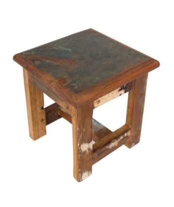 Signes Grimalt By SIGRIS - Taburete Marrón de Madera | Mesa auxiliar Mesa Auxiliar Redonda Set Mobiliario Jardin