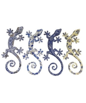 Signes Grimalt  By Sigris - Lagarto Trencadís Pack 4 Unidades Figuras | Animales Multicolor - 2x10x21 cm