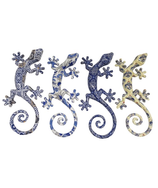 Signes Grimalt  By Sigris - Lagarto Trencadís Pack 4 Unidades Figuras | Animales Multicolor - 2x10x21 cm
