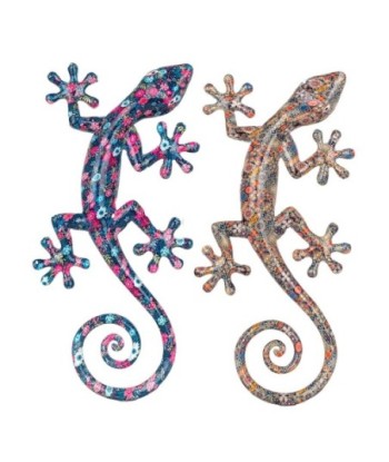 Signes Grimalt  By Sigris - Figura Lagarto Trencadís Pack 2 Unidades Figuras | Animales Multicolor - 5x19x40 cm