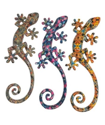 Signes Grimalt  By Sigris - Lagarto Trencadís Pack 3 Unidades Figuras | Animales Multicolor - 17x8x8 cm