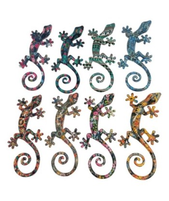 Signes Grimalt  By Sigris - Lagarto Trencadís Pack 8 Unidades Figuras | Animales Multicolor - 2x2x2 cm