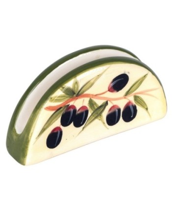 Signes Grimalt  By Sigris - Servilletero con aceitunas  Cocina | Utensilios Blanco - 8x3x14 cm
