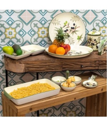 Signes Grimalt  By Sigris - Plato rectangular aceitunas  Cocina | Utensilios Blanco - 6x21x40 cm
