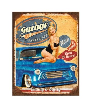 Signes Grimalt  By Sigris - Adorno Pared Garage  Adorno Pared | Placas Metal Naranja - 33x0x25 cm