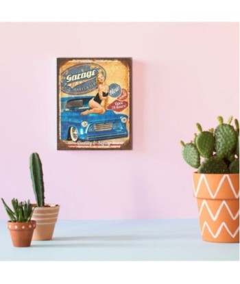 Signes Grimalt  By Sigris - Adorno Pared Garage  Adorno Pared | Placas Metal Naranja - 33x0x25 cm