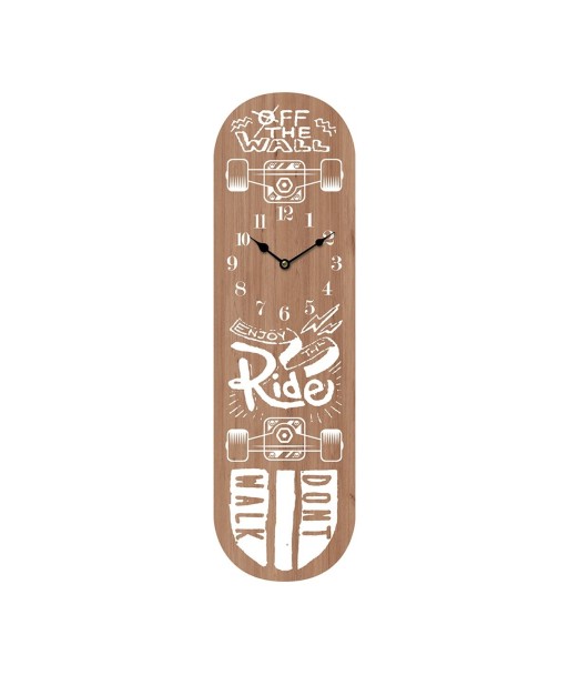 Signes Grimalt  By Sigris - Reloj Pared Tabla Surf  Adorno Pared | Relojes Marrón - 70x4x20 cm