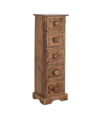 Signes Grimalt  By Sigris - Cajonero robusto 5 Cajones  Muebles | Mueble Auxiliar Marrón - 76x20x24 cm