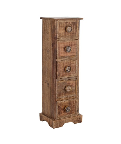 Signes Grimalt  By Sigris - Cajonero robusto 5 Cajones  Muebles | Mueble Auxiliar Marrón - 76x20x24 cm