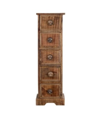 Signes Grimalt  By Sigris - Cajonero robusto 5 Cajones  Muebles | Mueble Auxiliar Marrón - 76x20x24 cm