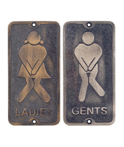 Signes Grimalt  By Sigris - Placa Servicio Bar Pack 2 Unidades Adorno Pared | Placas Metal Gris - 15x0x7 cm
