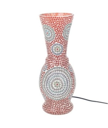 ORIGEN Home Decor - Lámpara marroquí sobremesa  Muebles | Lamparas Rojo - 45x18x18 cm