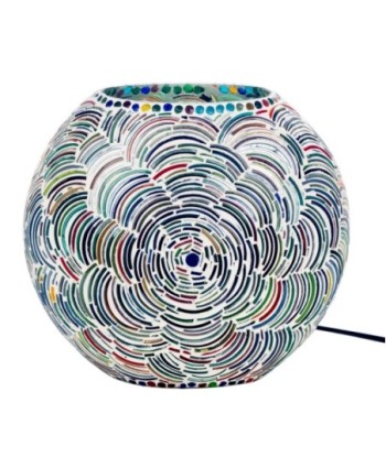 ORIGEN Home Decor - Lámpara marroquí sobremesa  Muebles | Lamparas Multicolor - 13x25x25 cm