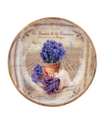ORIGEN Home Decor - Plato redondo lavanda  Cocina | Cajas Y Bandejas Lila - 7x30x30 cm