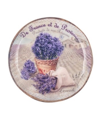 ORIGEN Home Decor - Plato redondo lavanda  Cocina | Cajas Y Bandejas Lila - 2x16x16 cm