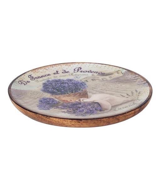 ORIGEN Home Decor - Plato redondo lavanda  Cocina | Cajas Y Bandejas Lila - 2x22x22 cm