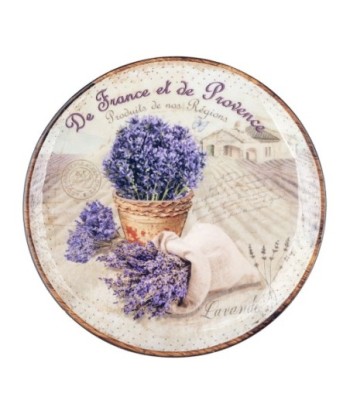 ORIGEN Home Decor - Plato redondo lavanda  Cocina | Cajas Y Bandejas Lila - 2x22x22 cm