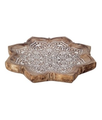 ORIGEN Home Decor - Plato mandala vaciabolsillos  Decoracion | Bandejas Marrón - 4x22x22 cm