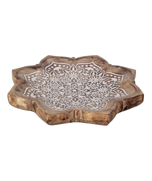 ORIGEN Home Decor - Plato mandala vaciabolsillos  Decoracion | Bandejas Marrón - 4x22x22 cm