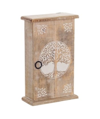 ORIGEN Home Decor - Llavero Árbol vida  Adorno Pared | Cuelgallaves Marrón - 28x8x18 cm