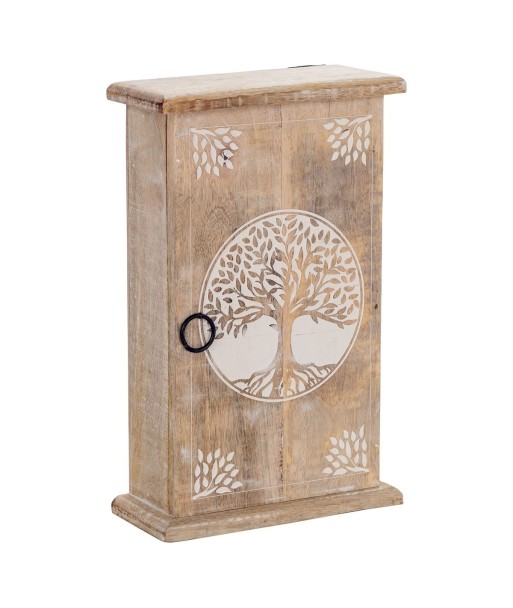 ORIGEN Home Decor - Llavero Árbol vida  Adorno Pared | Cuelgallaves Marrón - 28x8x18 cm