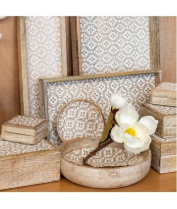 ORIGEN Home Decor - Bandeja vaciabolsillos  Decoracion | Bandejas Marrón - 6x25x25 cm