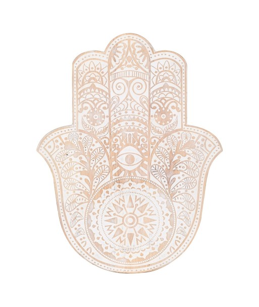 ORIGEN Home Decor - Adorno Pared Mano Fátima  Adorno Pared | Placas De Madera Marrón - 46x1x36 cm
