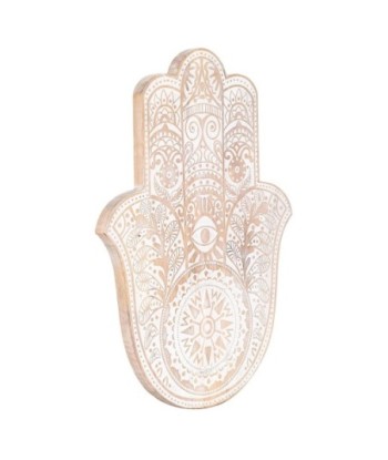 ORIGEN Home Decor - Adorno Pared Mano Fátima  Adorno Pared | Placas De Madera Marrón - 46x1x36 cm