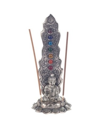 Signes Grimalt  By Sigris - Apoyador Incieso Buda  Regalo | Complementos Natura Plateado - 40x10x40 cm
