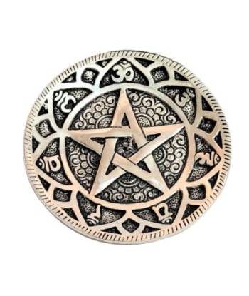 Signes Grimalt  By Sigris - Apoyador Incienso Estrella  Regalo | Complementos Natura Plateado - 0x11x11 cm