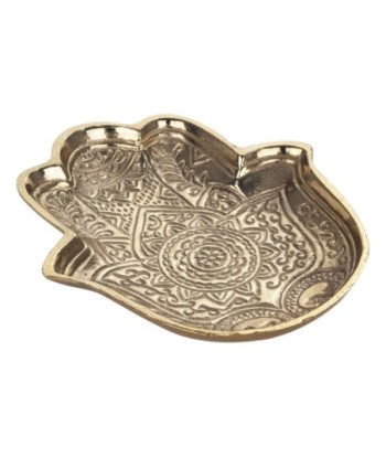 ORIGEN Home Decor - Plato mano fatima  Regalo | Complementos Natura Dorado - 2x18x20 cm