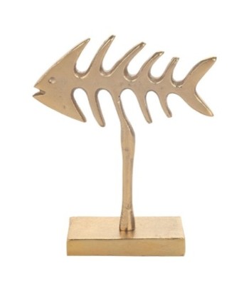 ORIGEN Home Decor - Adorno sobremesa espina pez  Figuras | Varios Dorado - 22x6x18 cm
