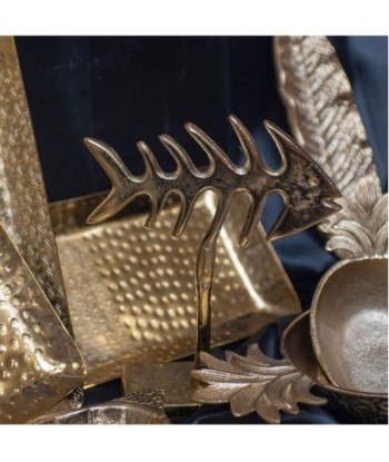 ORIGEN Home Decor - Adorno sobremesa espina pez  Figuras | Varios Dorado - 22x6x18 cm