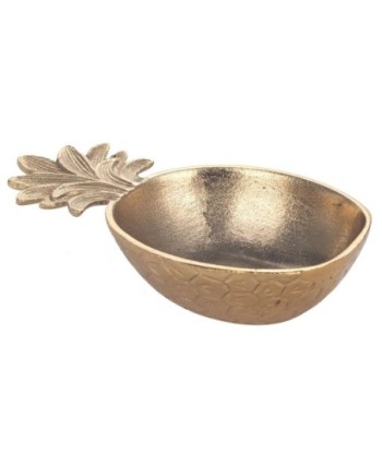 ORIGEN Home Decor - Plato Piña vaciabolsillos  Decoracion | Bandejas Dorado - 4x12x20 cm