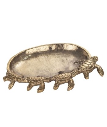 ORIGEN Home Decor - Plato tortuga vaciabolsillos  Decoracion | Bandejas Dorado - 2x16x22 cm