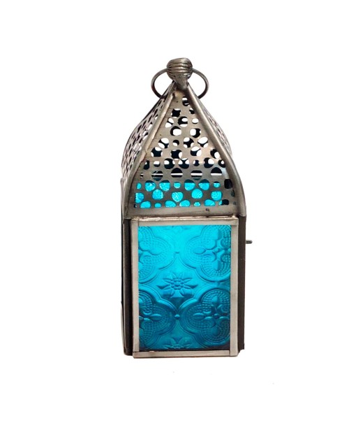 Signes Grimalt  By Sigris - Farol Candelabro  Decoracion | Jarrones Y Portavelas Azul - 15x6x6 cm
