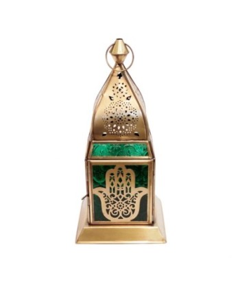 Signes Grimalt  By Sigris - Farol Mano Fátima  Decoracion | Jarrones Y Portavelas Dorado - 28x13x13 cm