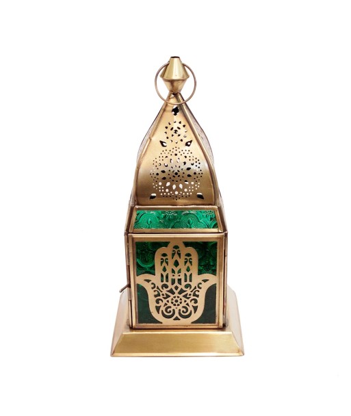 Signes Grimalt  By Sigris - Farol Mano Fátima  Decoracion | Jarrones Y Portavelas Dorado - 28x13x13 cm