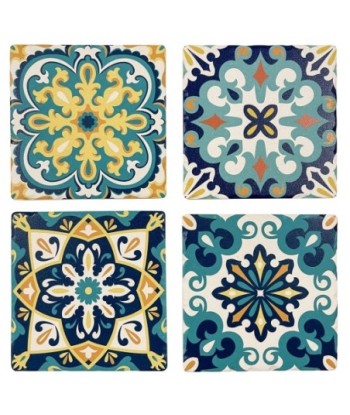 Signes Grimalt  By Sigris - Posavasos hidraulico Pack 4 Unidades Cocina | Posavasos Azul - 0x11x11 cm