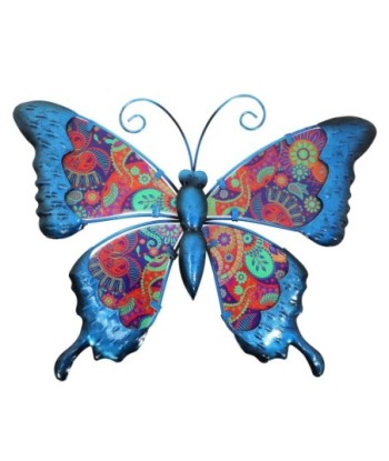 Signes Grimalt By SIGRIS - Adorno Pared Mariposa Azul de Metal Y Cristal | Figura de Animal Figuras De Resina