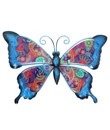 Signes Grimalt By SIGRIS - Adorno Pared Mariposa Azul de Metal Y Cristal | Figura de Animal Figuras De Resina