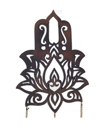 Signes Grimalt By SIGRIS - Móvil colgante Mano Fátima Marrón de Metal | Colgante de metal Decoración Colgante