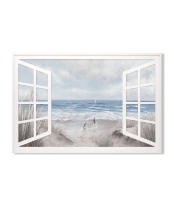 Signes Grimalt By SIGRIS - Cuadro Ventana Mar Azul de Pintura | Cuadro Cuadros Decoracion Salon Cuadros Para Dormitorios