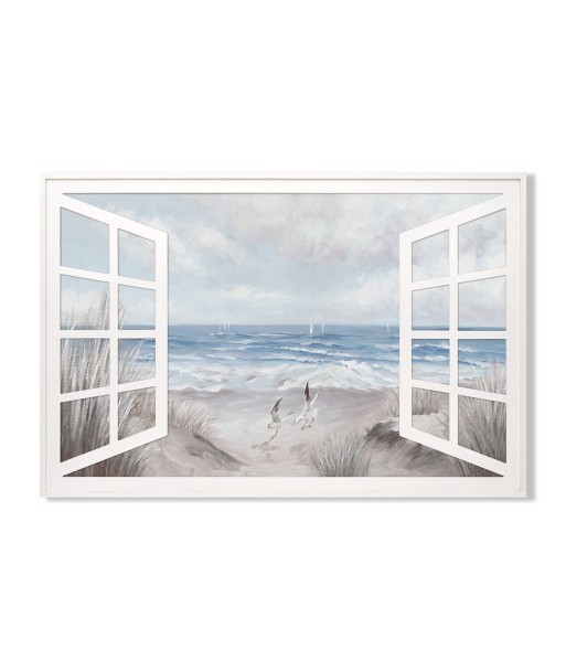 Signes Grimalt By SIGRIS - Cuadro Ventana Mar Azul de Pintura | Cuadro Cuadros Decoracion Salon Cuadros Para Dormitorios