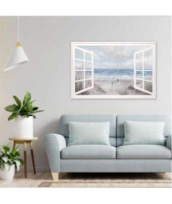 Signes Grimalt By SIGRIS - Cuadro Ventana Mar Azul de Pintura | Cuadro Cuadros Decoracion Salon Cuadros Para Dormitorios