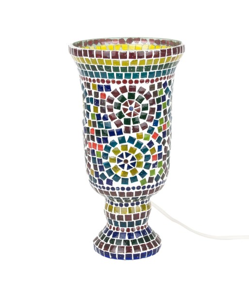 Signes Grimalt By SIGRIS - Lampara Marroquí Sobremesa Multicolor de Cristal Vidrio | Lámpara de Sobremesa Lampara