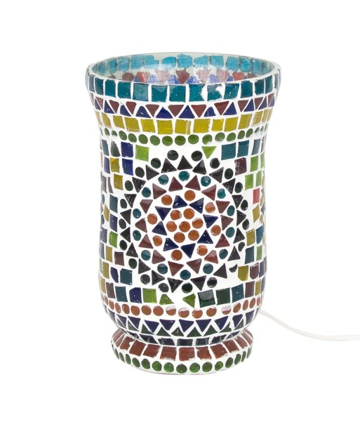Signes Grimalt By SIGRIS - Lampara Marroquí Sobremesa Multicolor de Cristal Vidrio | Lámpara de Sobremesa Lampara