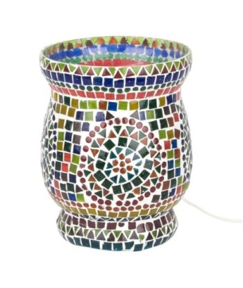 Signes Grimalt By SIGRIS - Lampara Marroquí Sobremesa Multicolor de Cristal Vidrio | Lámpara de Sobremesa Lampara