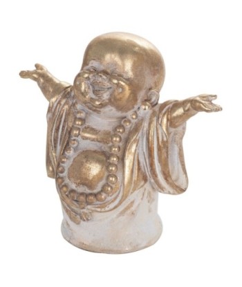 Signes Grimalt By SIGRIS - Figura Monje Feliz Dorado de Resina | Figura de Buda Figuras De Resina Para Jardin